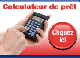 Calculateur de prêt - auto usagé Saint-Jean sur Richelieu